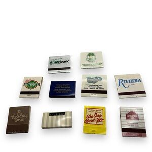 Vintage Advertising Matchbook LOT OF 10 70s 80s 90s Vegas DC Area Holiday Inn